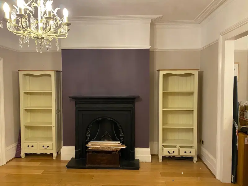 Fireplace prior to work commencing