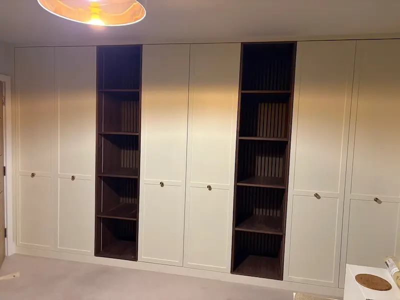 Bespoke fitted wardrobe installation in kensington