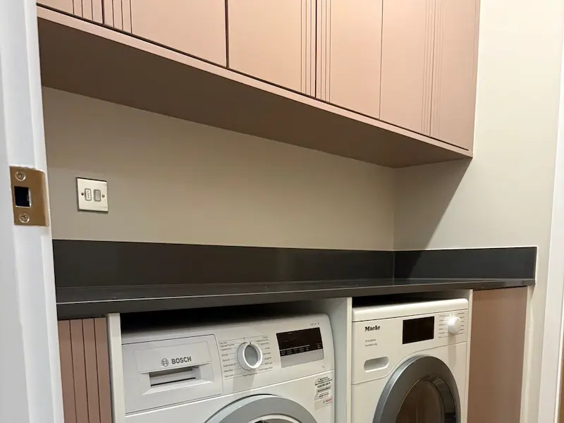 Utility room fitted cabinets