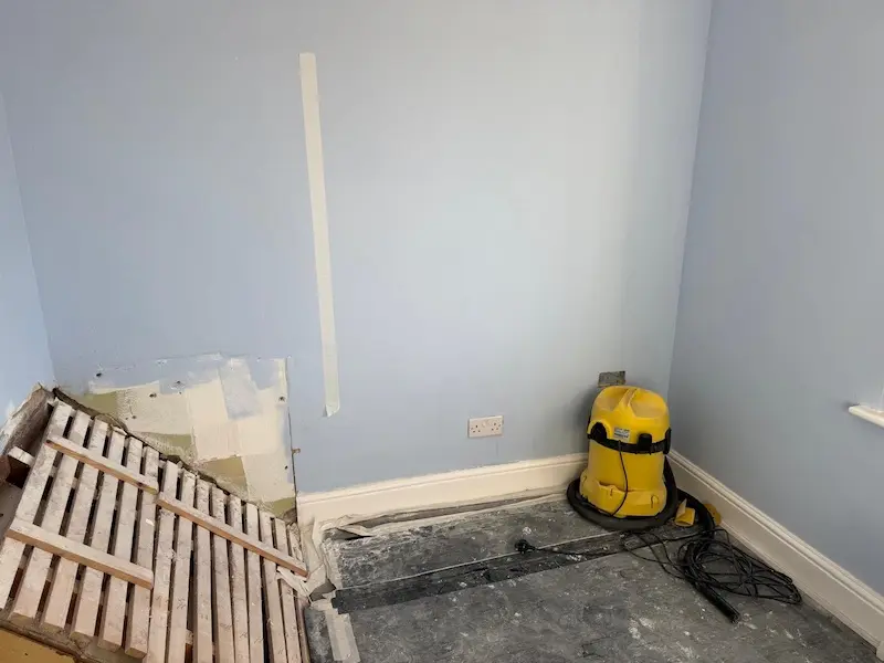 Small area with bulk head in swanley house requiring a bespoke fitted childrens bed