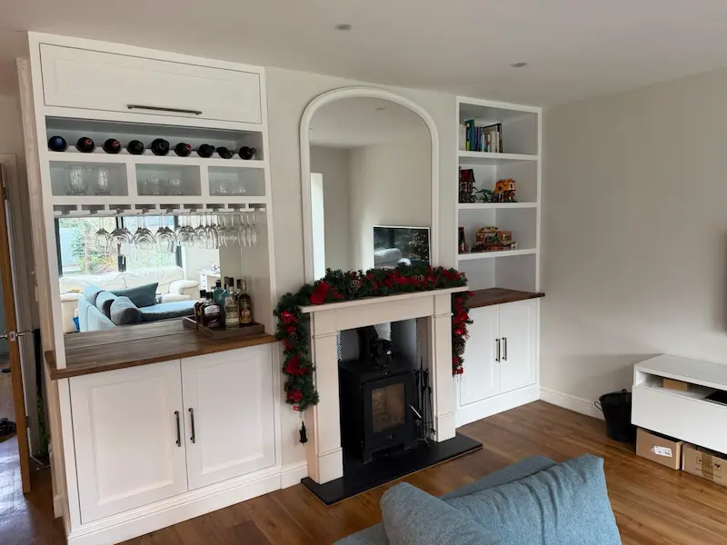 Bespoke alcove cabinets & drinks cabinet in riverhead