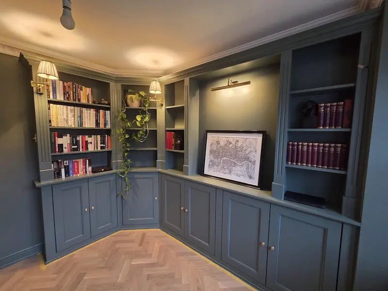 Bespoke fitted bookcase & cabinetry in tunbridge wells