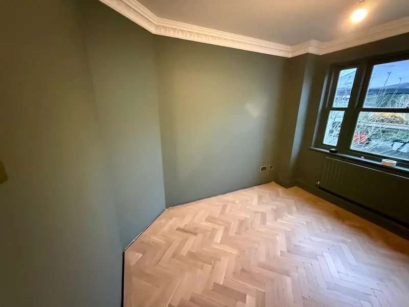 Irregular shaped room to fit bespoke carpentry into