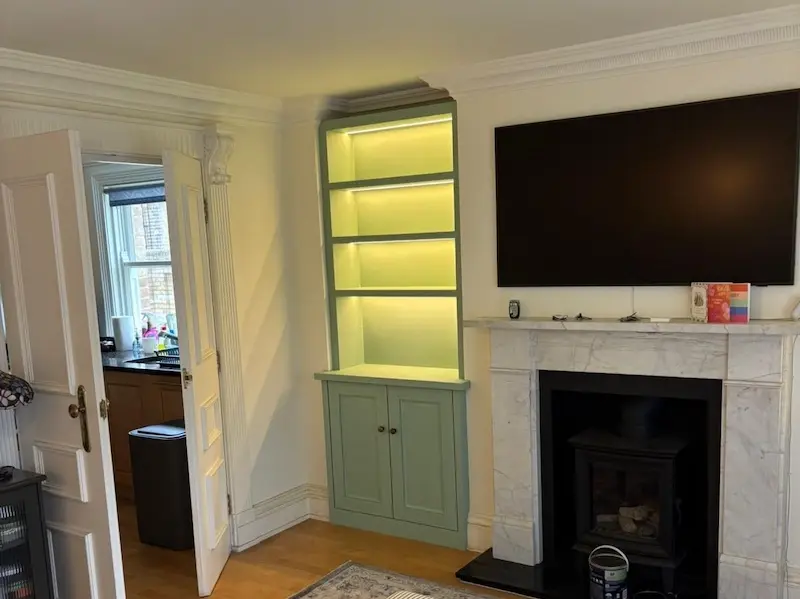 Alcove units bespoke made in fulham