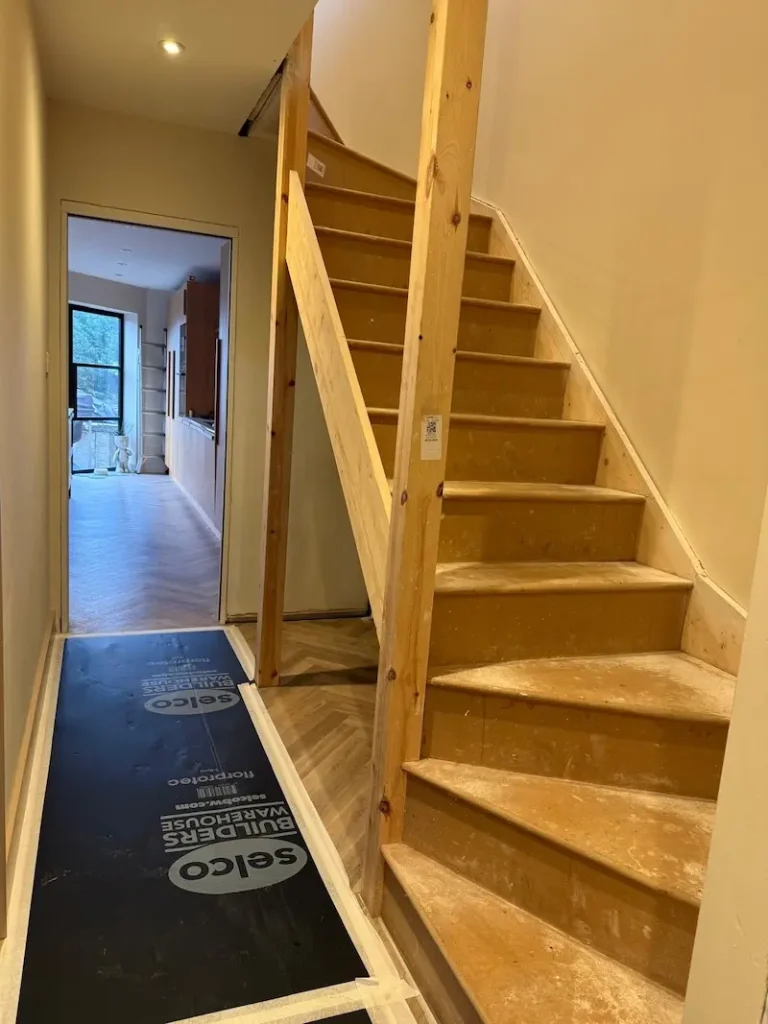 Staircase prior to renovations