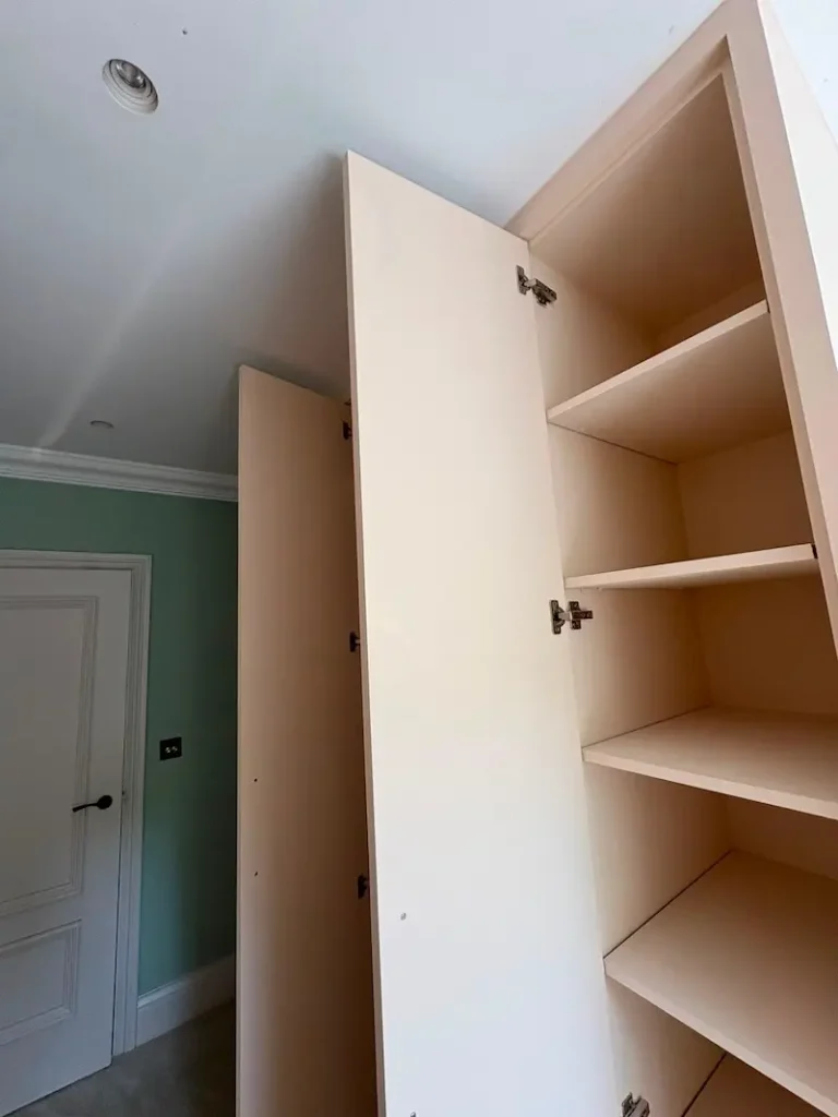 Bespoke build in wardrobe storage