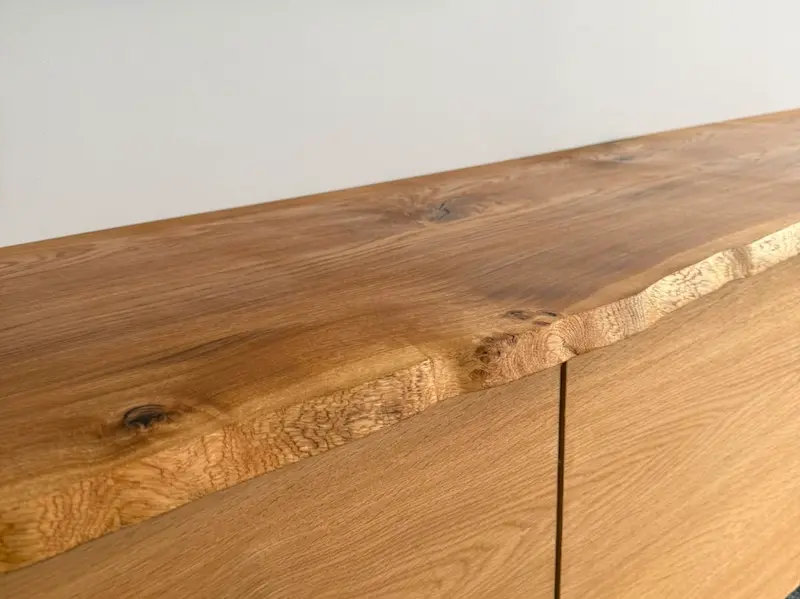 Live edge Oak top
